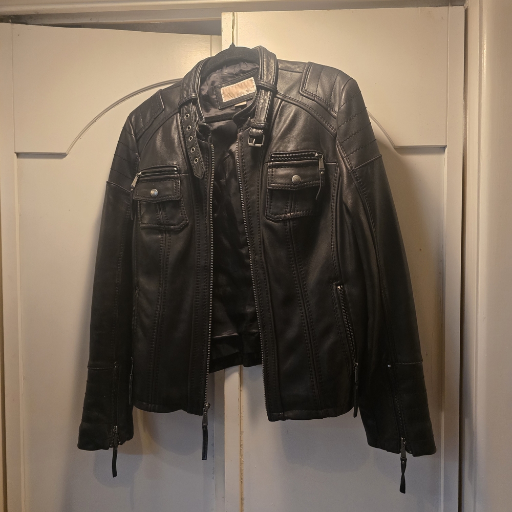 Michael Kors Black Leather Jacket